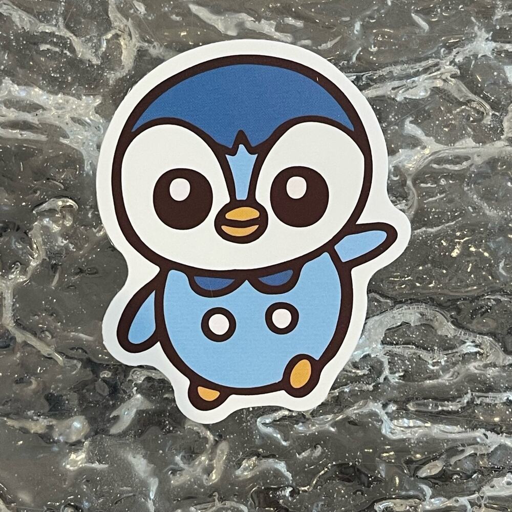 5/$10 Waterproof Vinyl Sticker Pokémon Piplup Chibi